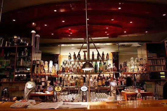 Behind the bar